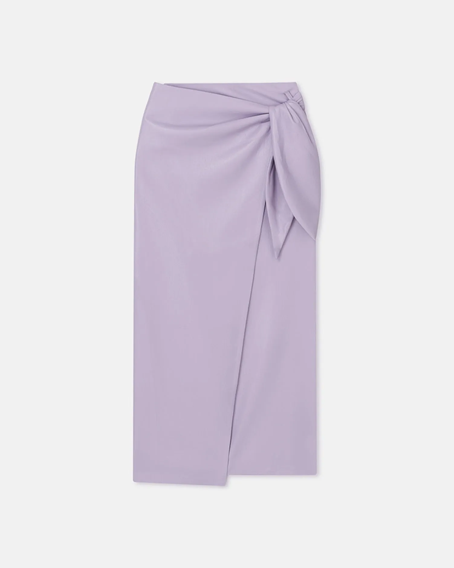Amas - Okobor™ Alt-Leather Sarong Wrap Skirt - Lilac sold by Nanushka