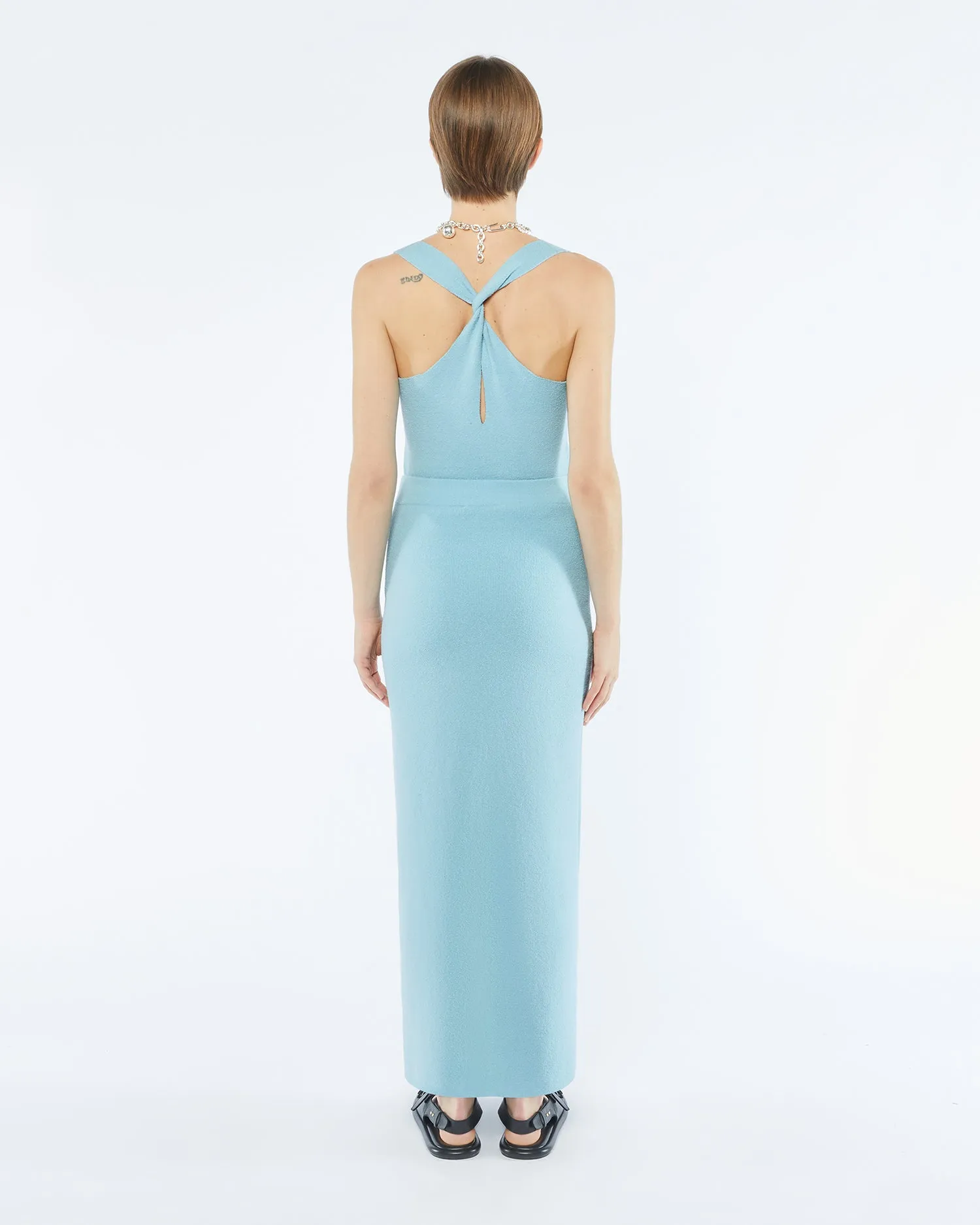 Joia - Sale Terry-Knit Tank Top - Sky sold by Nanushka product image thumbnail 3