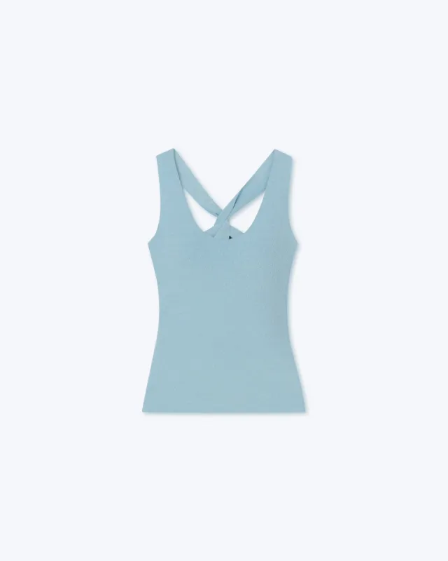 Joia - Sale Terry-Knit Tank Top - Sky sold by Nanushka