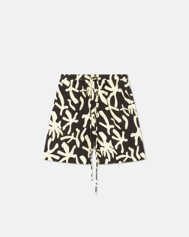 Anne - Sale Printed Crepe Shorts - Reef sold by Nanushka