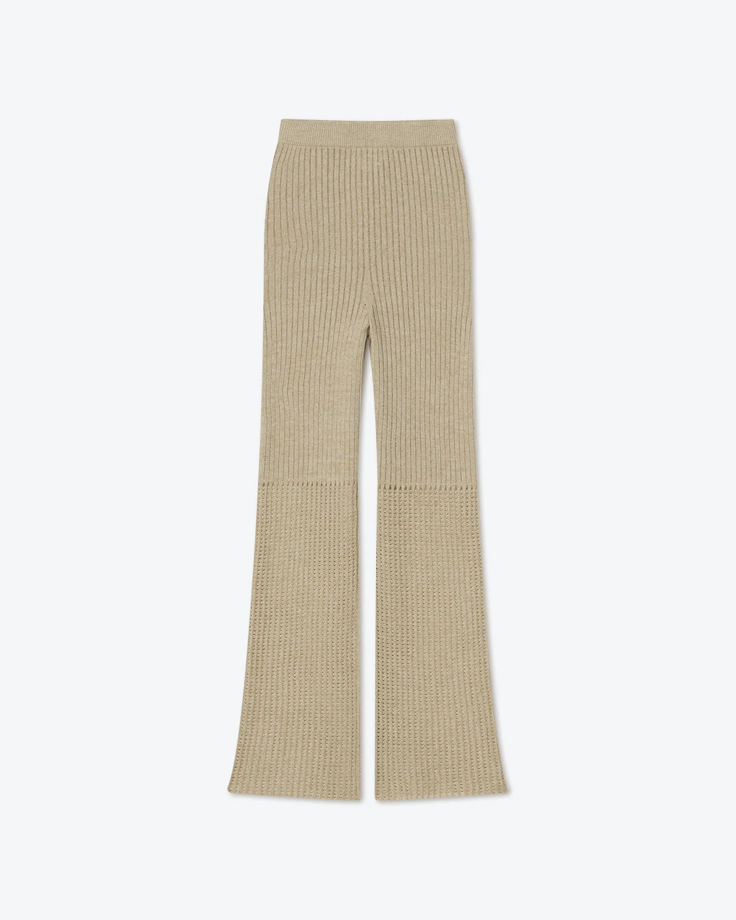 Karine - Sale Ribbed-Knit Pants - Creme sold by Nanushka
