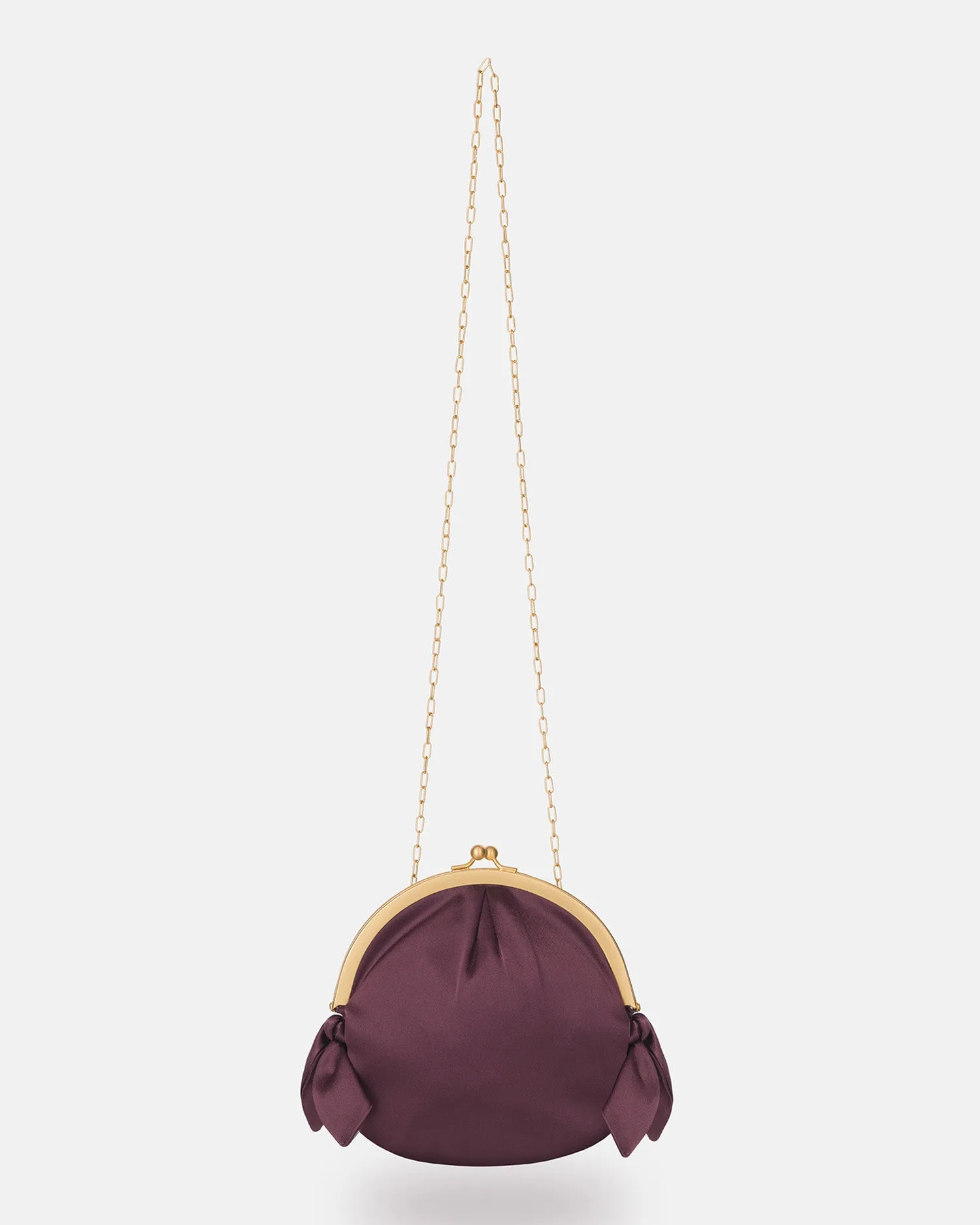 Oana - Slip Satin Bag - Eggplant sold by Nanushka product image thumbnail 2