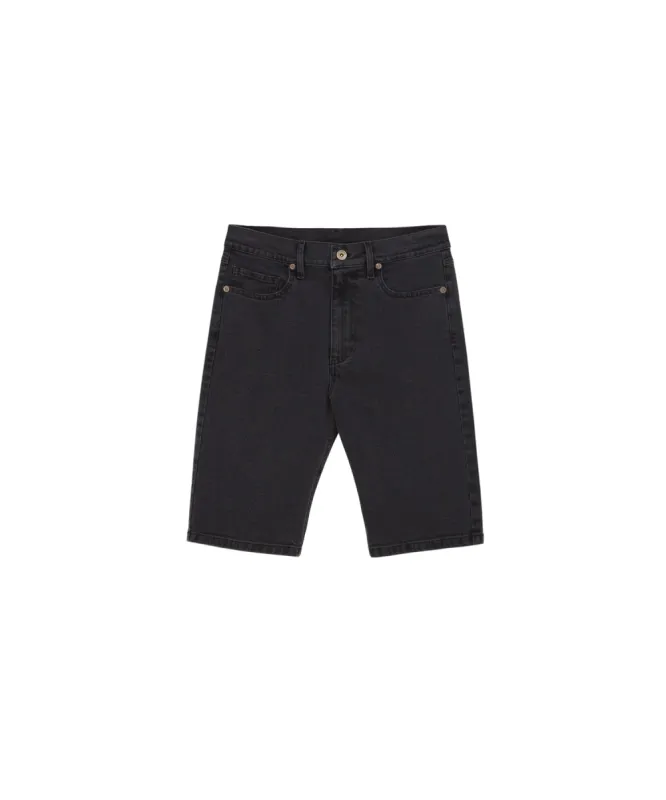 Kiki - Denim Biker Shorts - Black sold by Nanushka