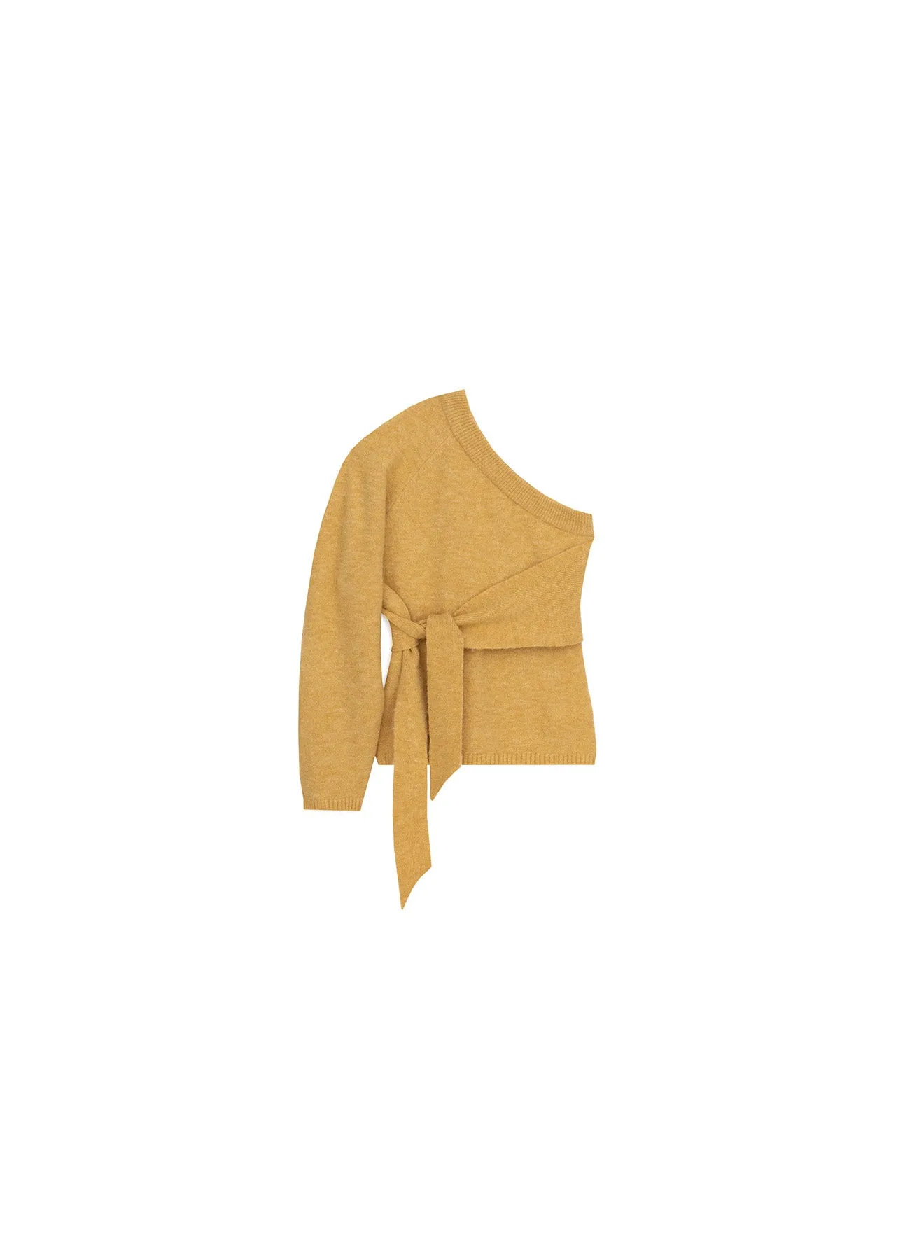 Cleto - One Shoulder Knit - Yellow sold by Nanushka