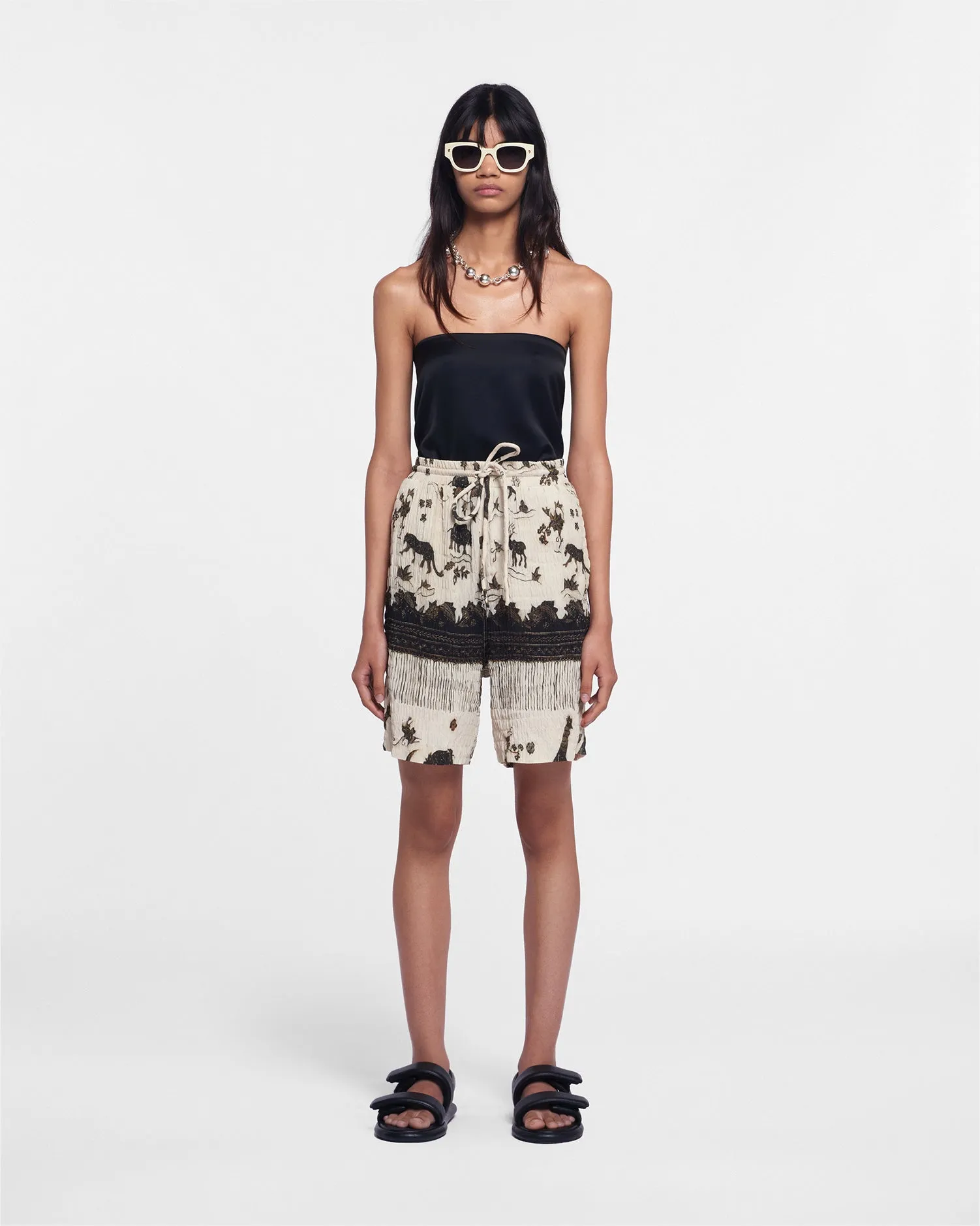 Doxxi - Sale Printed Shorts - Multicolored sold by Nanushka product image thumbnail 3