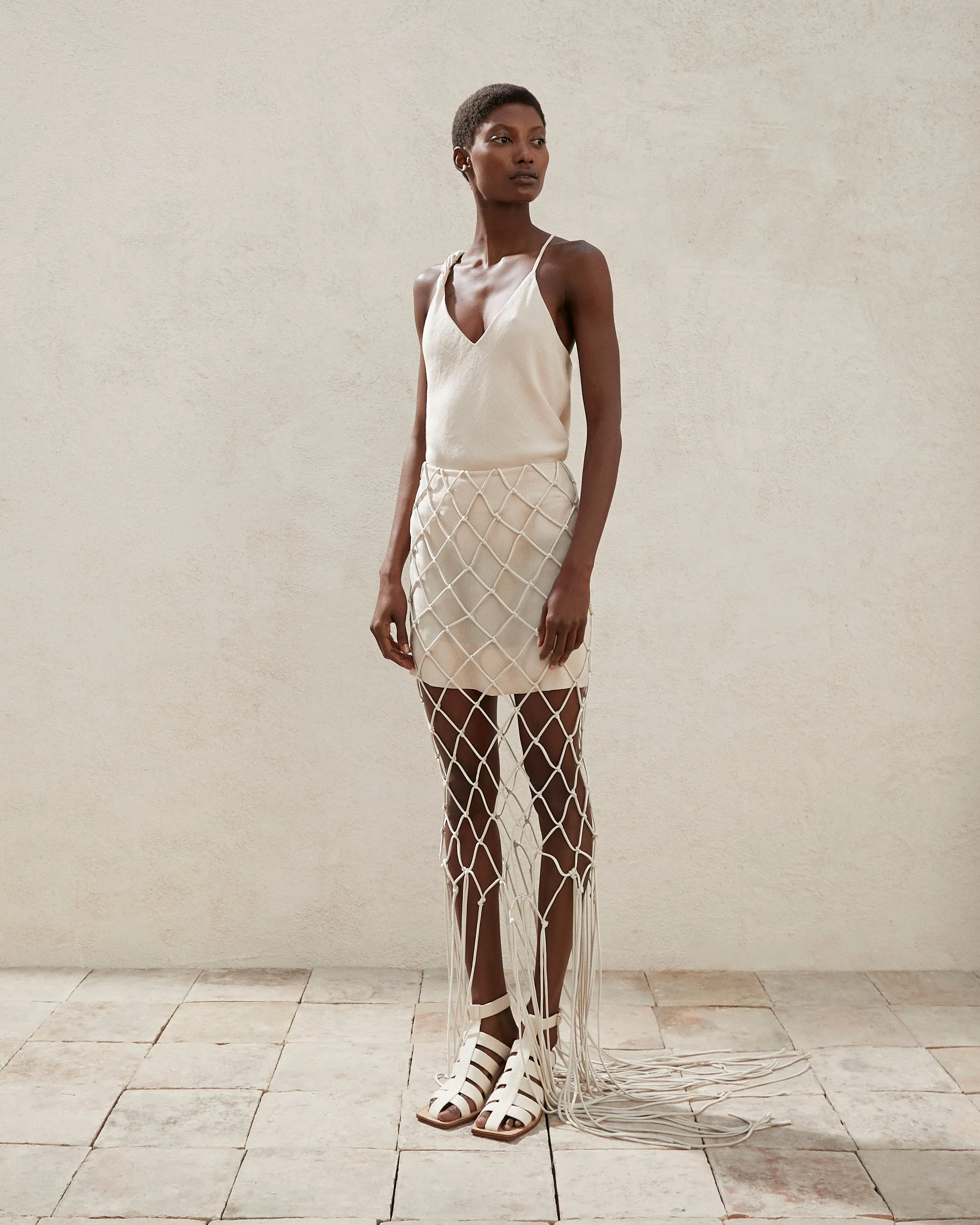 Boheme - Macramé Skirt - Ecru sold by Nanushka product image thumbnail 2