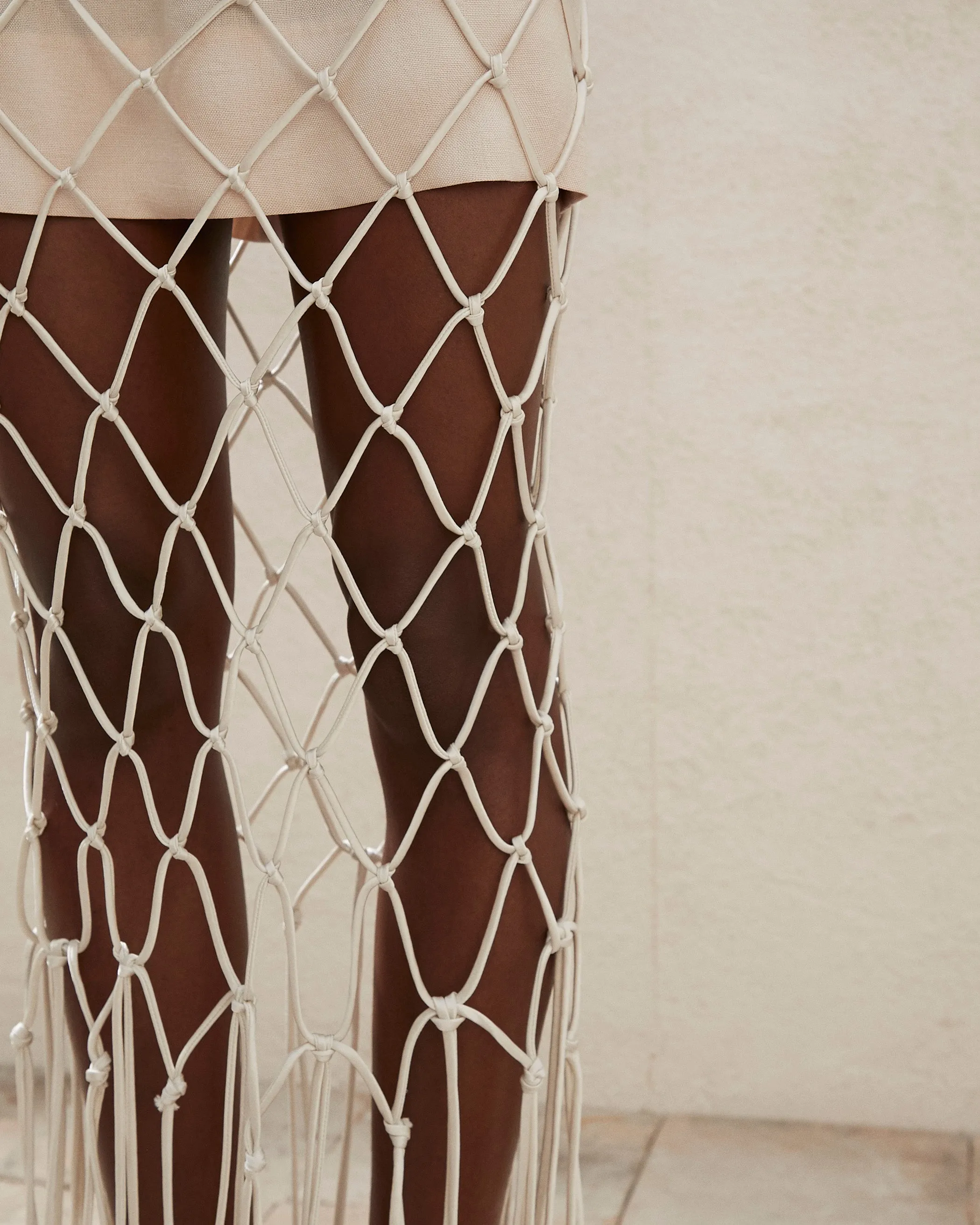 Boheme - Macramé Skirt - Ecru sold by Nanushka product image thumbnail 4