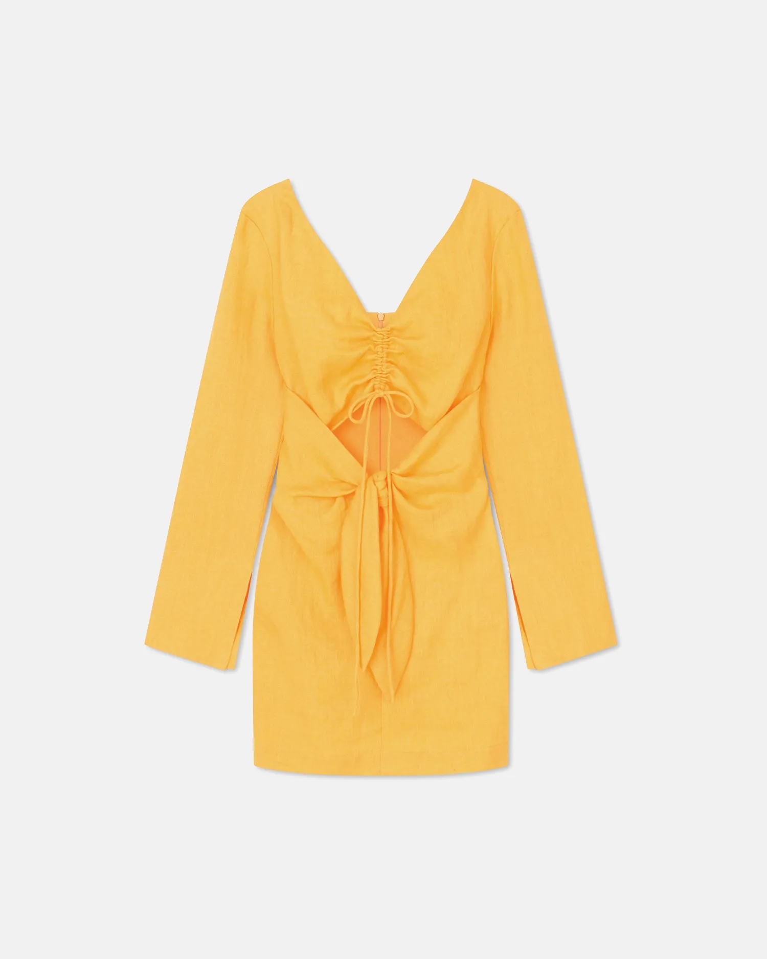 Gilia - Sale Ruched-Front Dress - Orange Pf23 sold by Nanushka