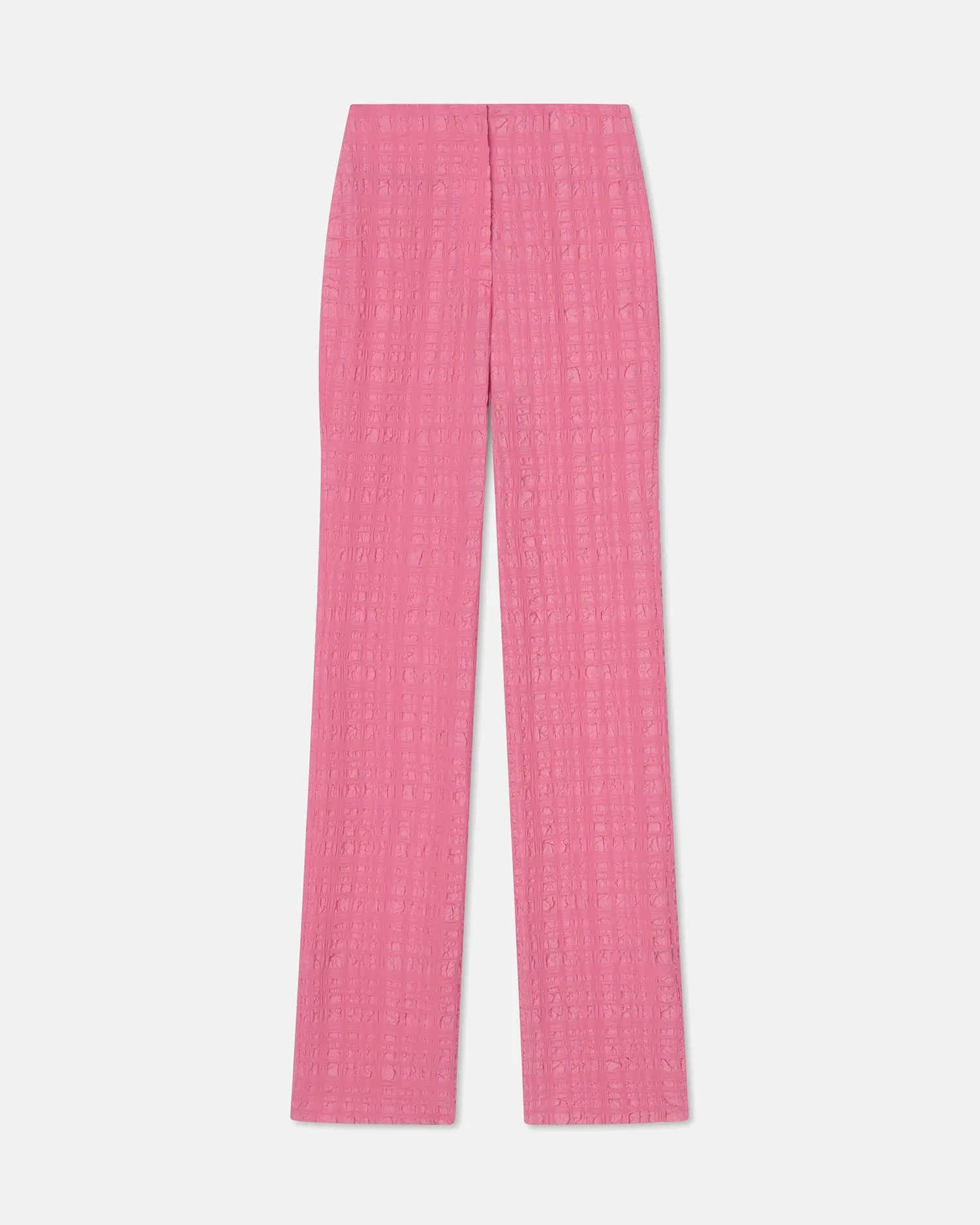 Juna - Sale Seersucker Pants - Pink Seersucker sold by Nanushka