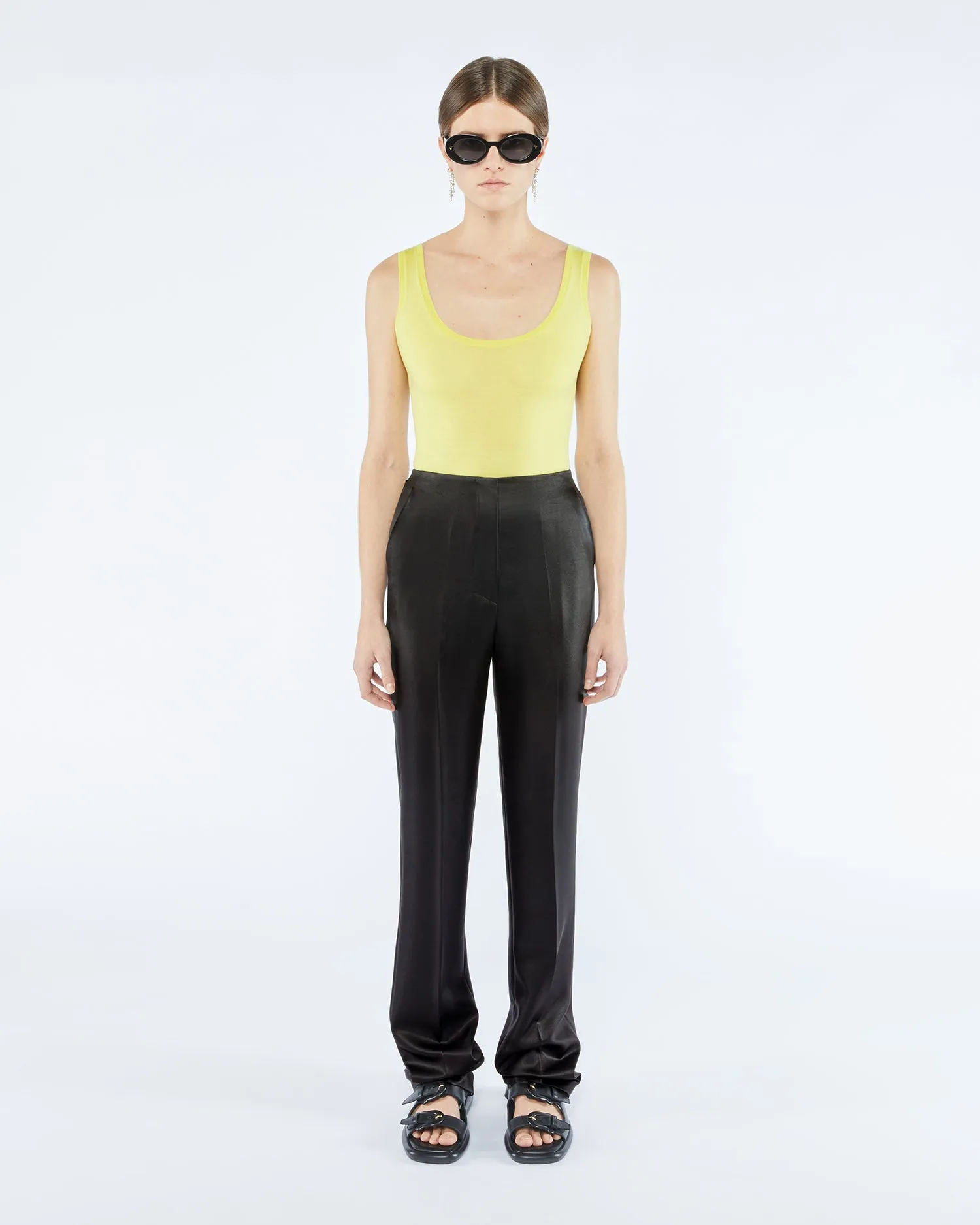 Maurie - Sale Tailored Satin Pants - Black sold by Nanushka product image thumbnail 2