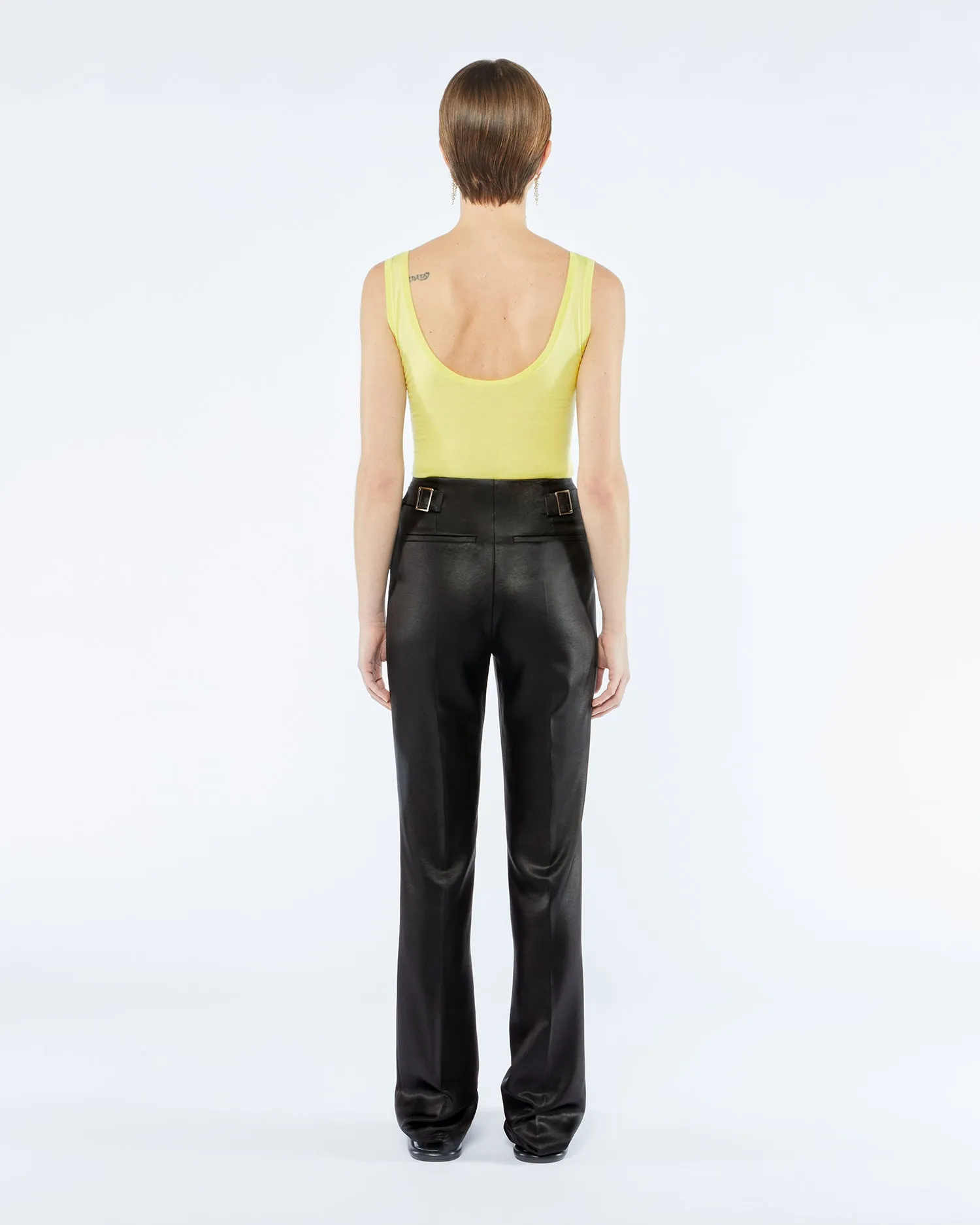 Maurie - Sale Tailored Satin Pants - Black sold by Nanushka product image thumbnail 3