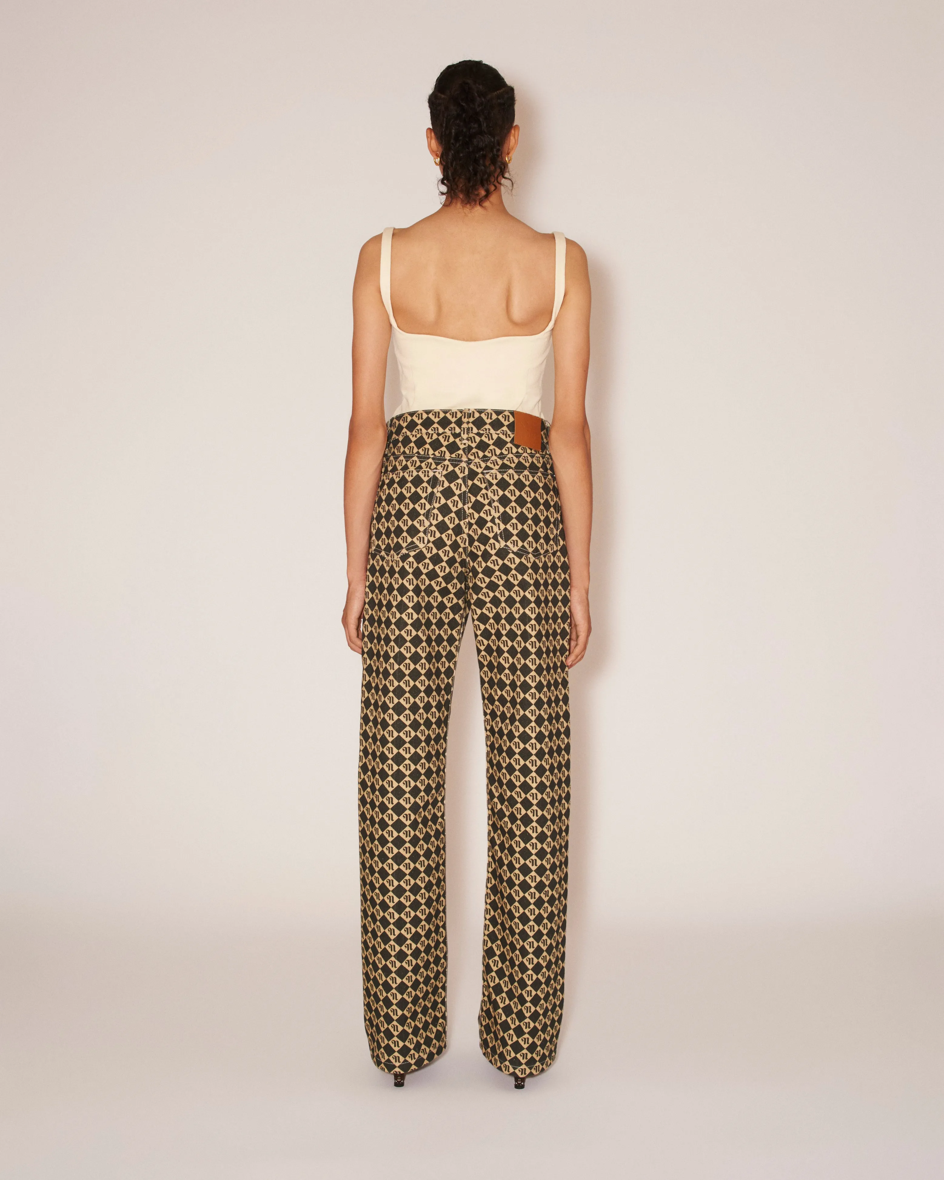 Lilou - Sale Double Jersey Sweetheart Neck Bodysuit - Creme sold by Nanushka product image thumbnail 5