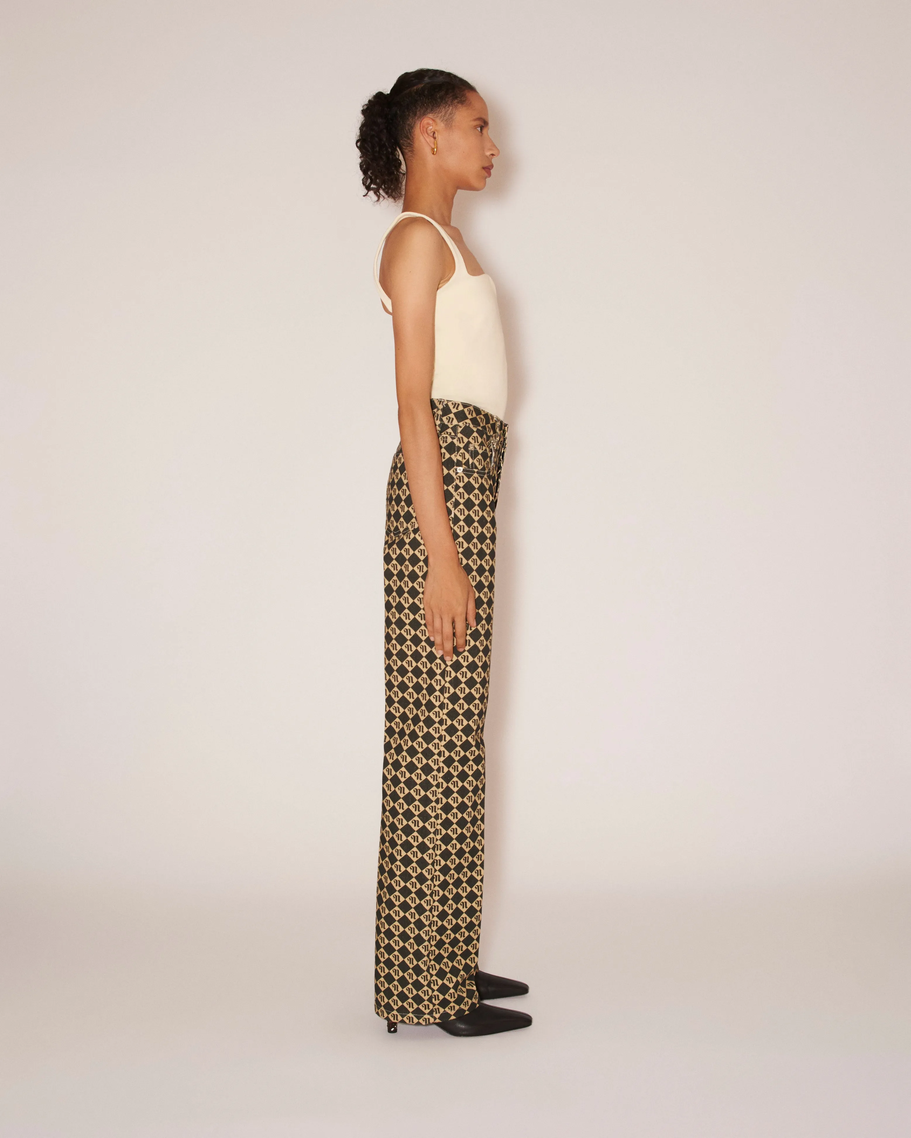 Lilou - Sale Double Jersey Sweetheart Neck Bodysuit - Creme sold by Nanushka product image thumbnail 4