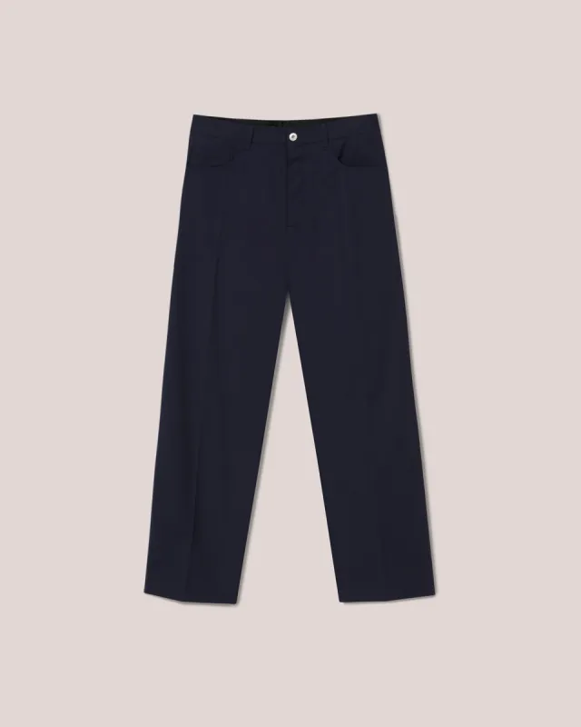 Jett - Tech-Twill Pants - Navy sold by Nanushka