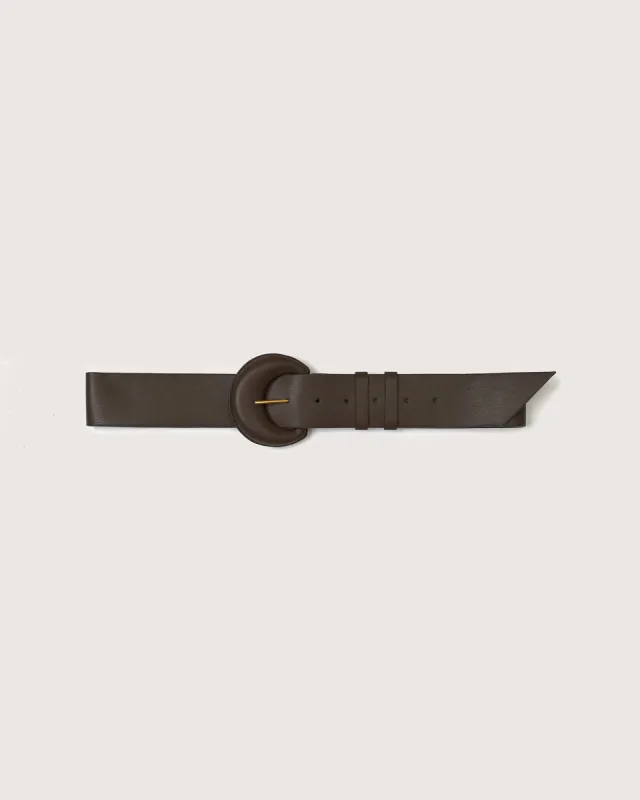 Jannah - Sale Vegan Leather Belt - Shiitake sold by Nanushka