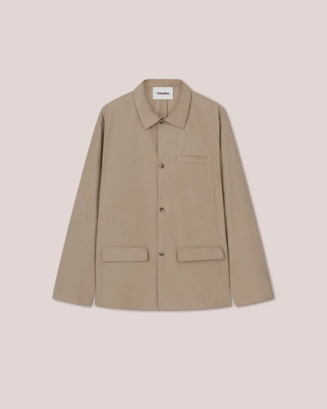 Jao - Sale Tailored Long Sleeve Shirt - Stone sold by Nanushka