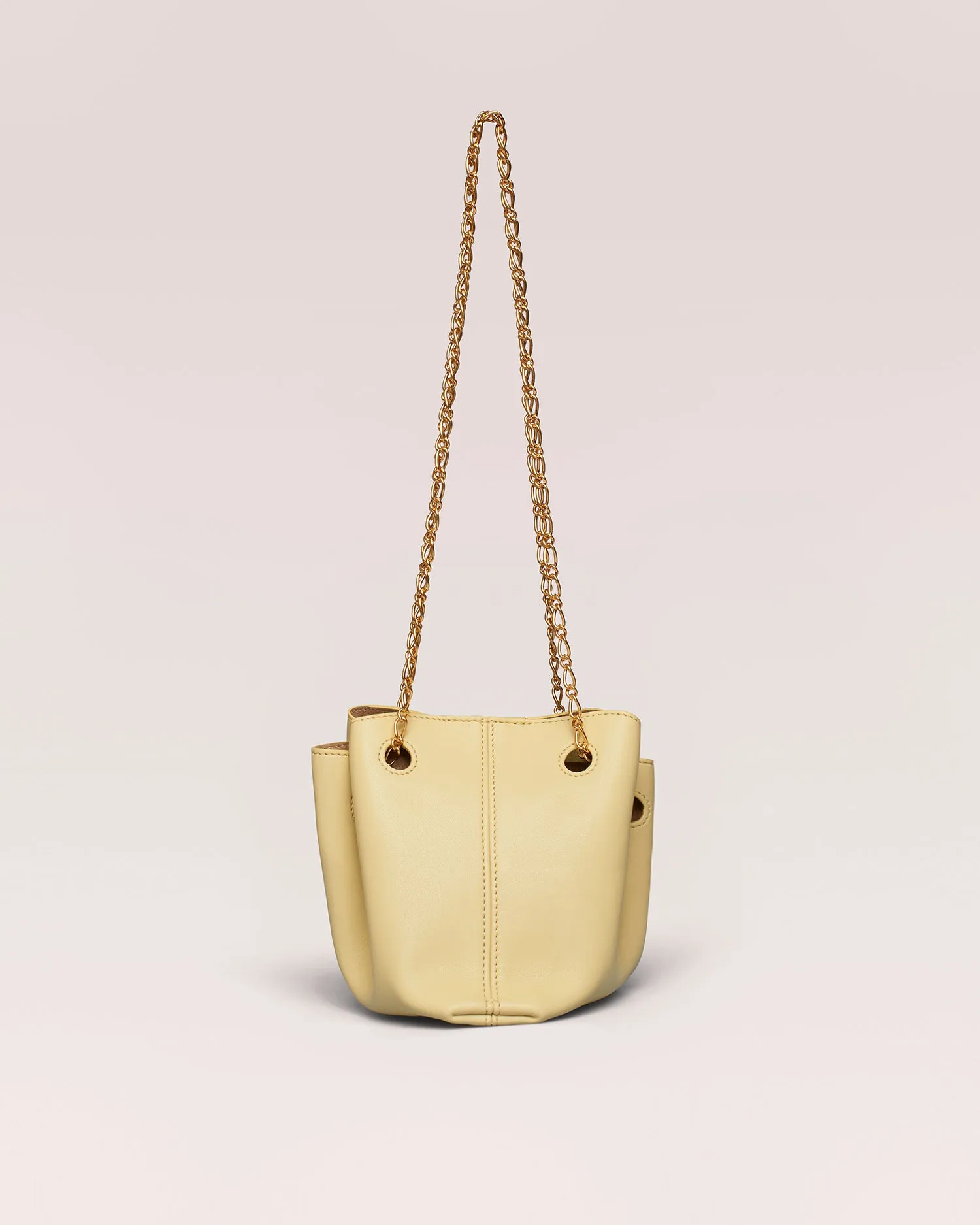 The Gather Bucket Micro - Alt-Nappa Bucket Bag Micro - Vanilla sold by Nanushka product image thumbnail 3