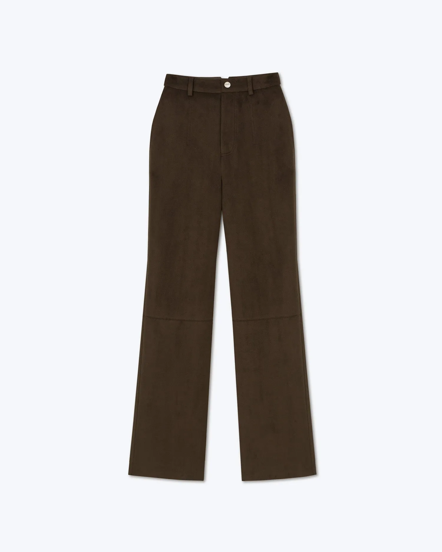 Silke - Sale Alt-Suede Pants - Coffee Bean sold by Nanushka