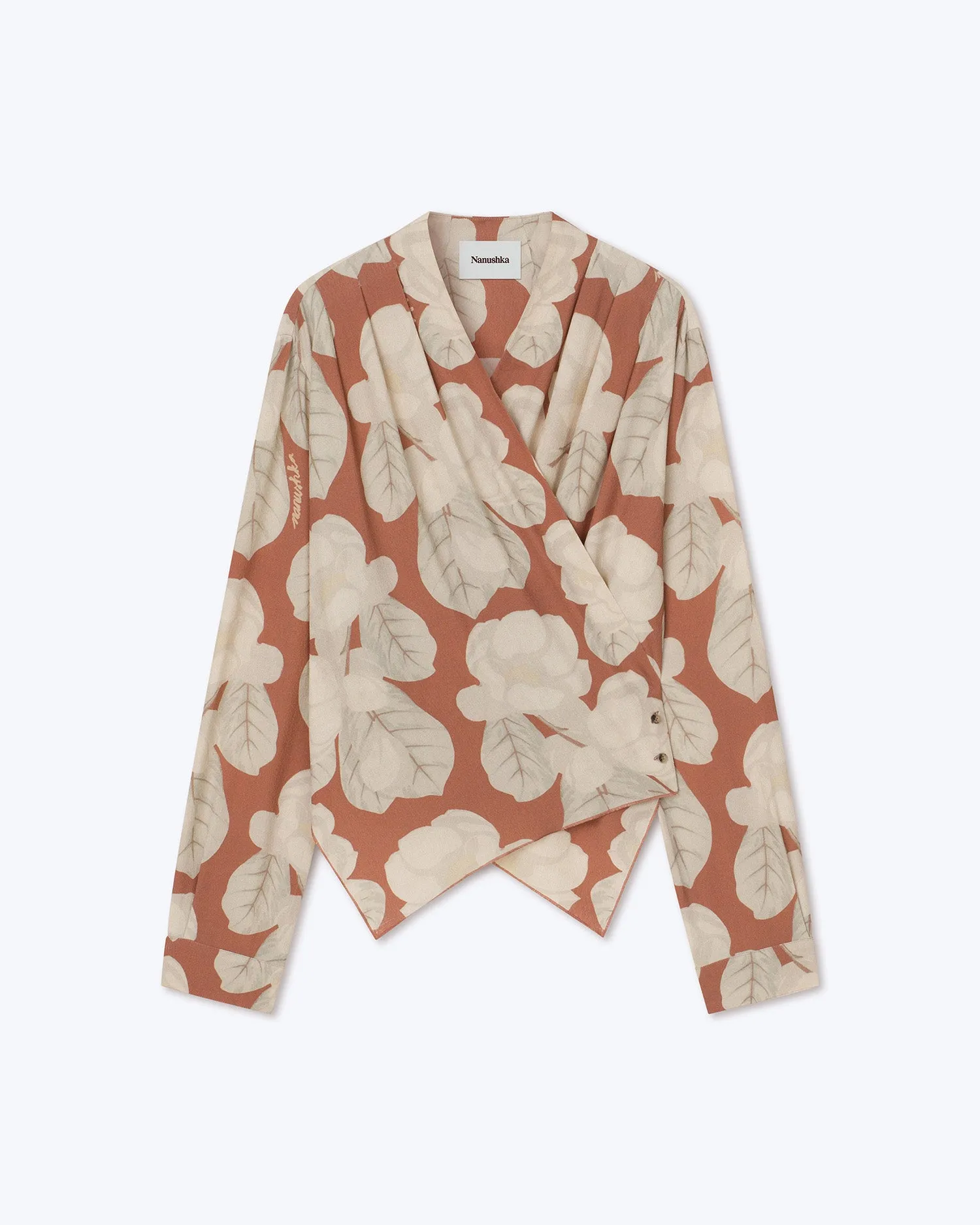 Saco - Sale Lightweight Printed Top - Faded Magnolia sold by Nanushka