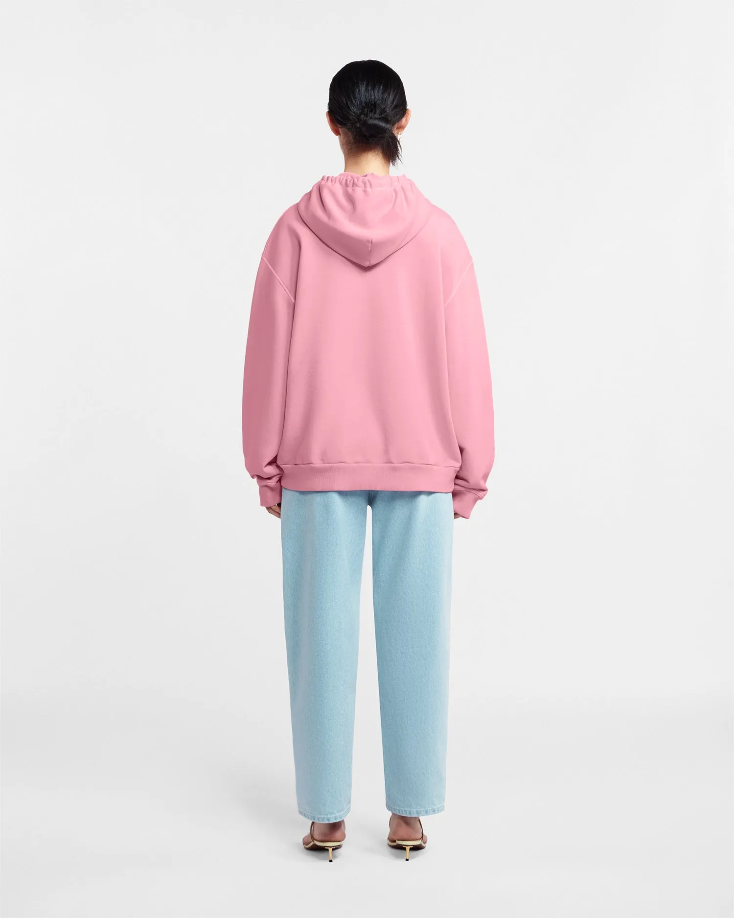 Ever - Sale Organically Grown Cotton-Fleece Hoodie - Washed Pink Pf23 sold by Nanushka product image thumbnail 4