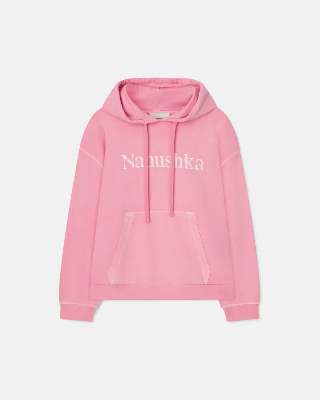 Ever - Sale Organically Grown Cotton-Fleece Hoodie - Washed Pink Pf23 sold by Nanushka