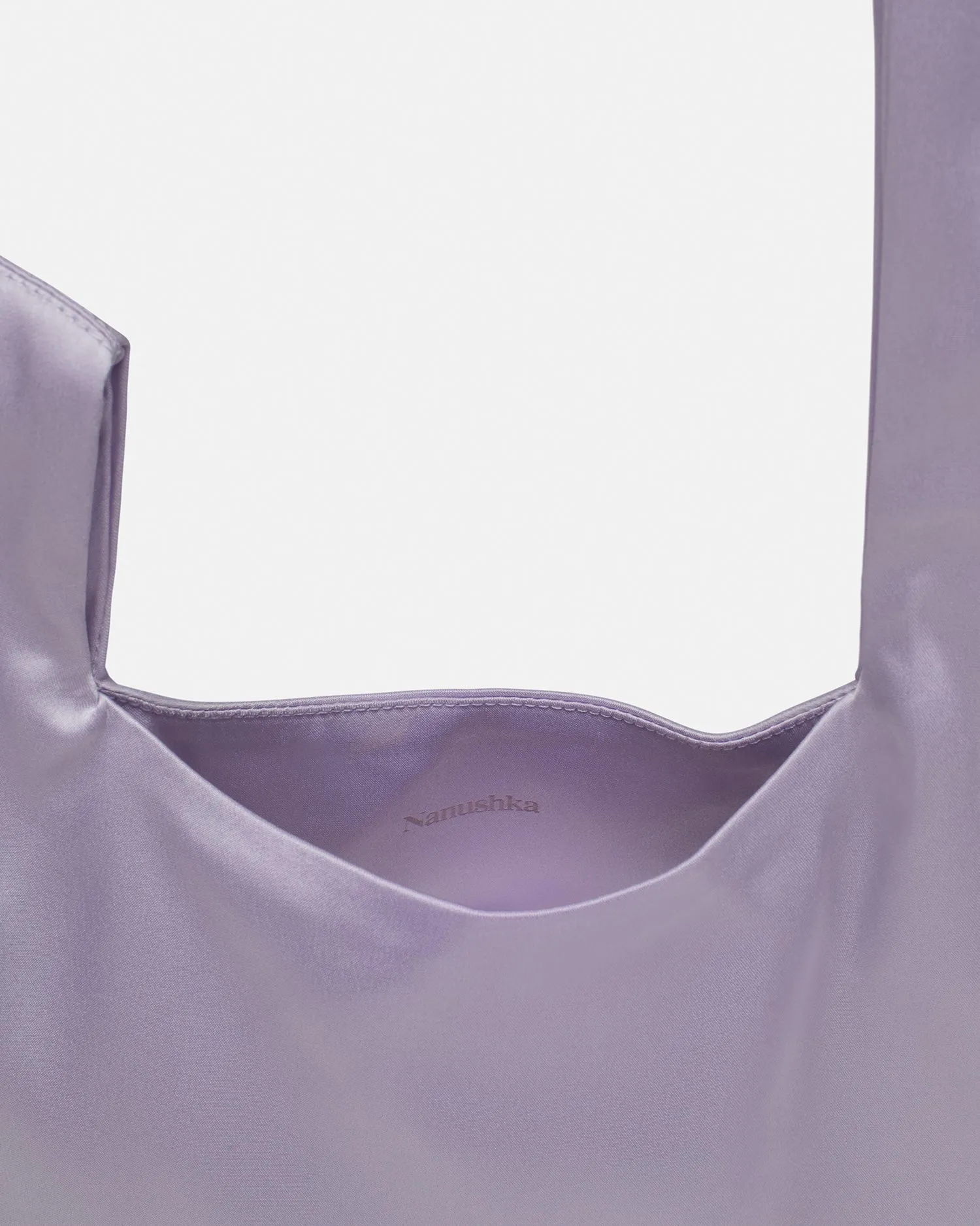 Jen - Sale Slip Satin Clutch - Lilac sold by Nanushka product image thumbnail 5