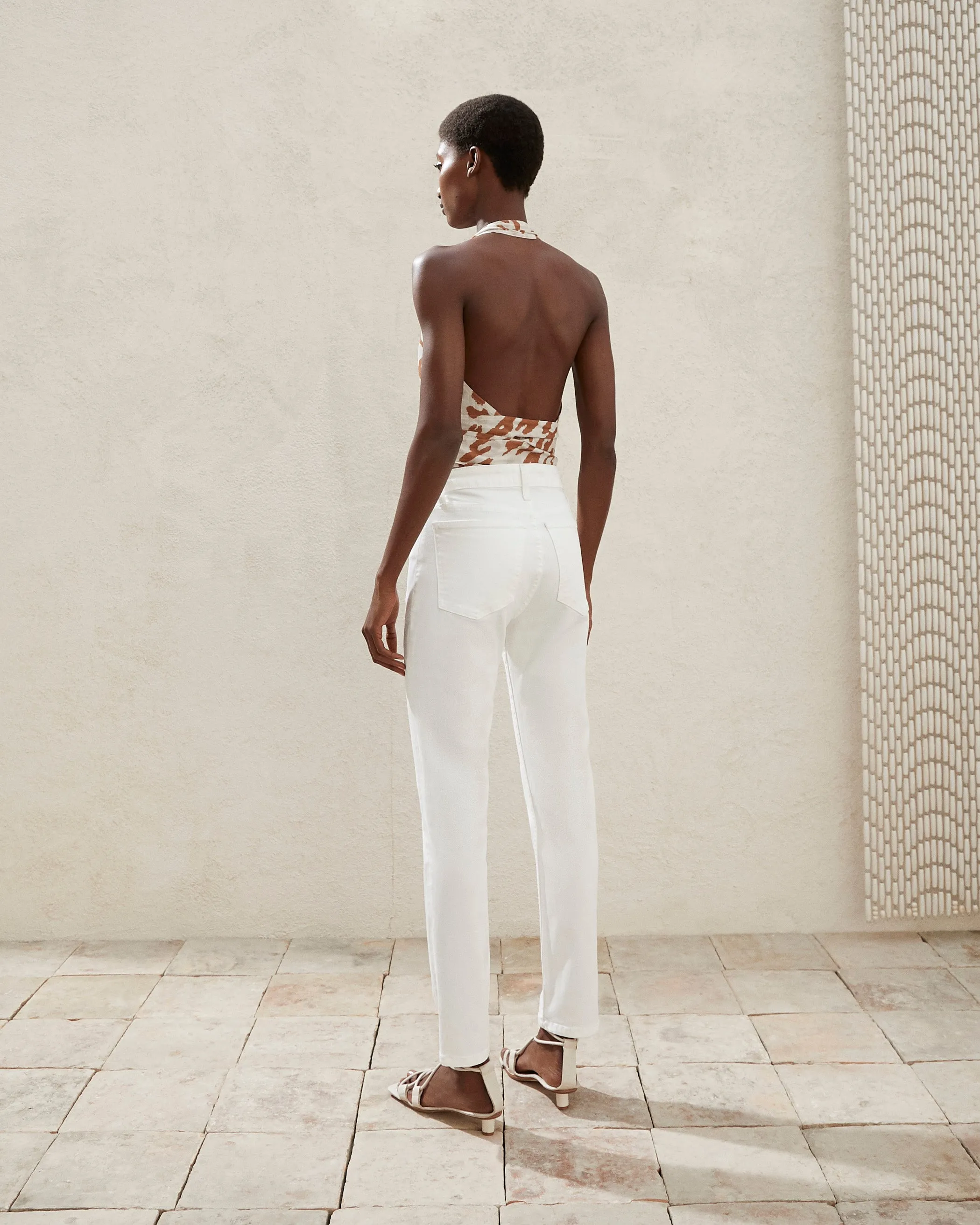 Ren - Mid Rise Skinny Jeans - White sold by Nanushka product image thumbnail 5