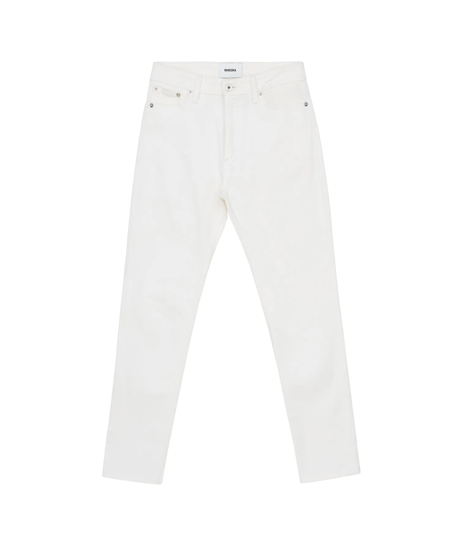 Ren - Mid Rise Skinny Jeans - White sold by Nanushka