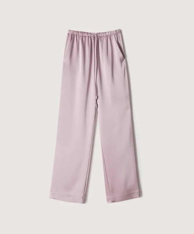 Tupsa - Slip Satin Pants - Desert Rose sold by Nanushka