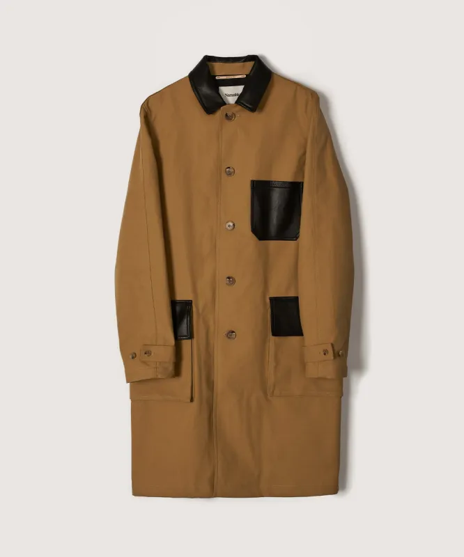 Kane - Sale Tech-Canvas Trench Coat - Khaki sold by Nanushka