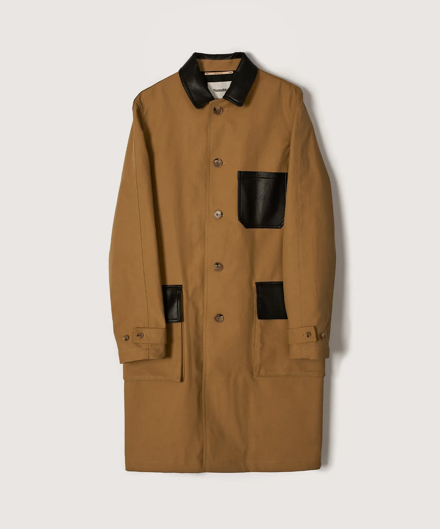 Kane - Sale Tech-Canvas Trench Coat - Khaki sold by Nanushka