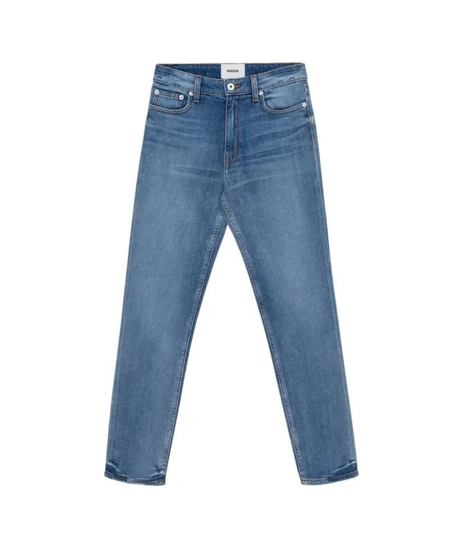 Ren - Mid Rise Skinny Jeans - Blue Wash sold by Nanushka
