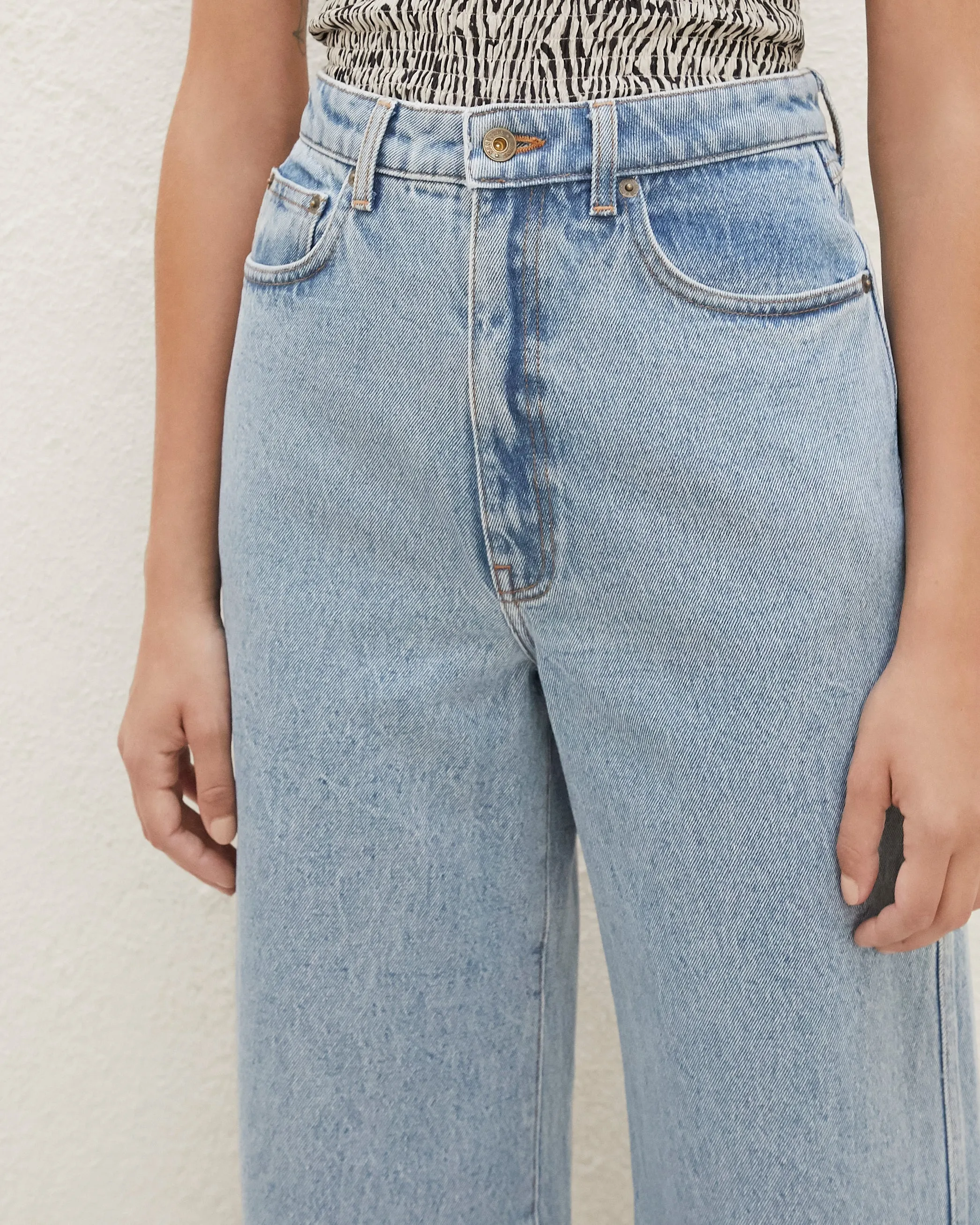 Ramos - Wide Leg Jeans - Light Blue sold by Nanushka product image thumbnail 4