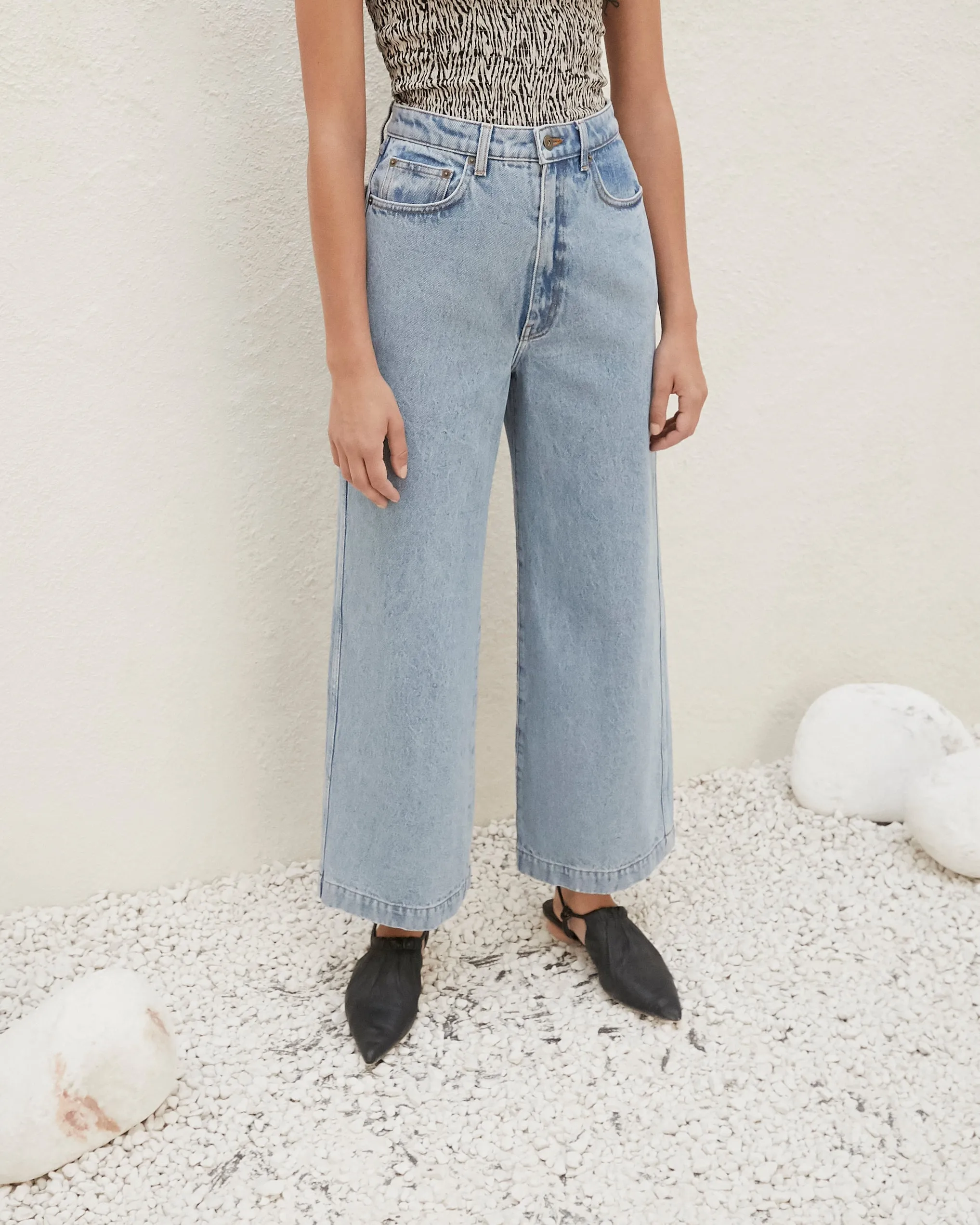 Ramos - Wide Leg Jeans - Light Blue sold by Nanushka product image thumbnail 5