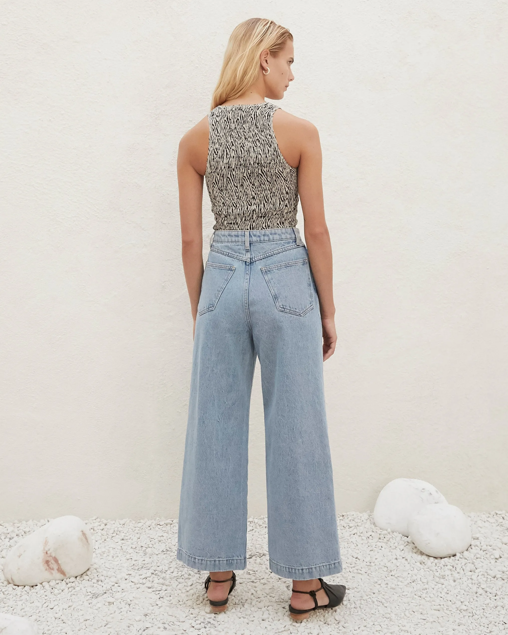 Ramos - Wide Leg Jeans - Light Blue sold by Nanushka product image thumbnail 3