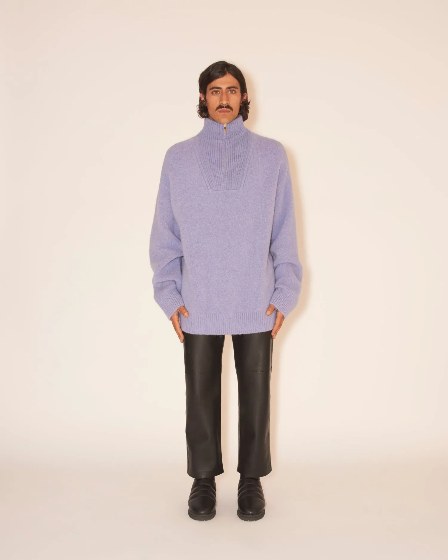 Dusco - Sale Funnel Neck Jumper - Lilac sold by Nanushka product image thumbnail 2
