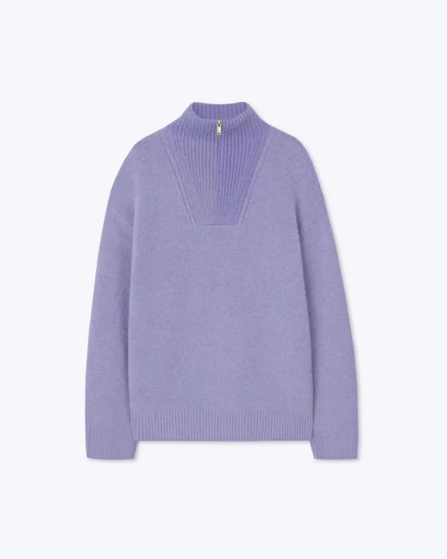 Dusco - Sale Funnel Neck Jumper - Lilac sold by Nanushka