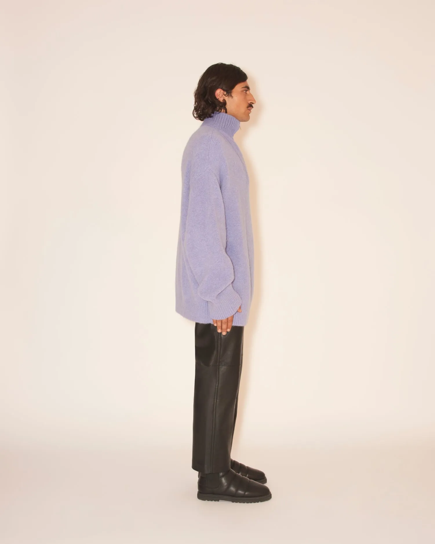 Dusco - Sale Funnel Neck Jumper - Lilac sold by Nanushka product image thumbnail 4