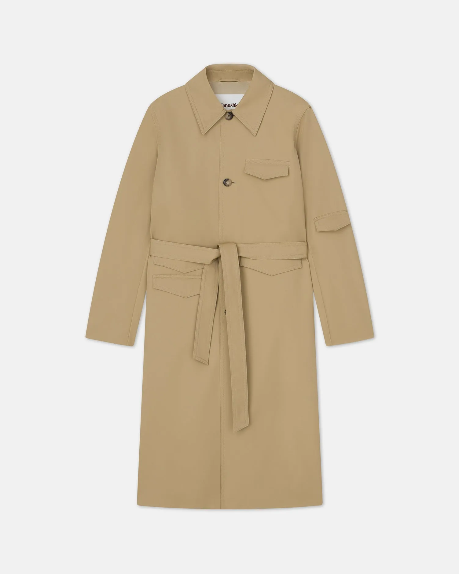 Derron - Sale Bonded Trench Coat - Beige sold by Nanushka product image thumbnail 4