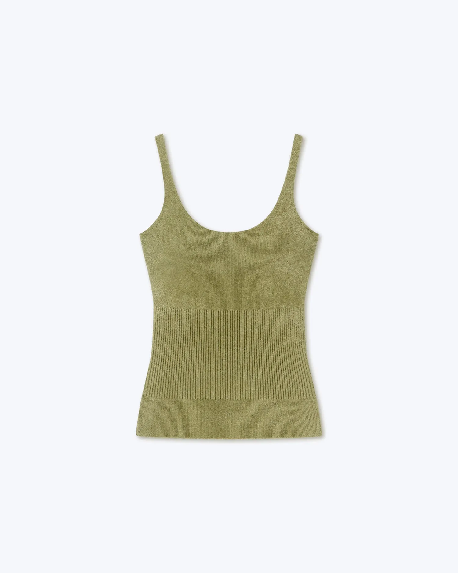 Dena - Chenille Tank Top - Pistachio sold by Nanushka