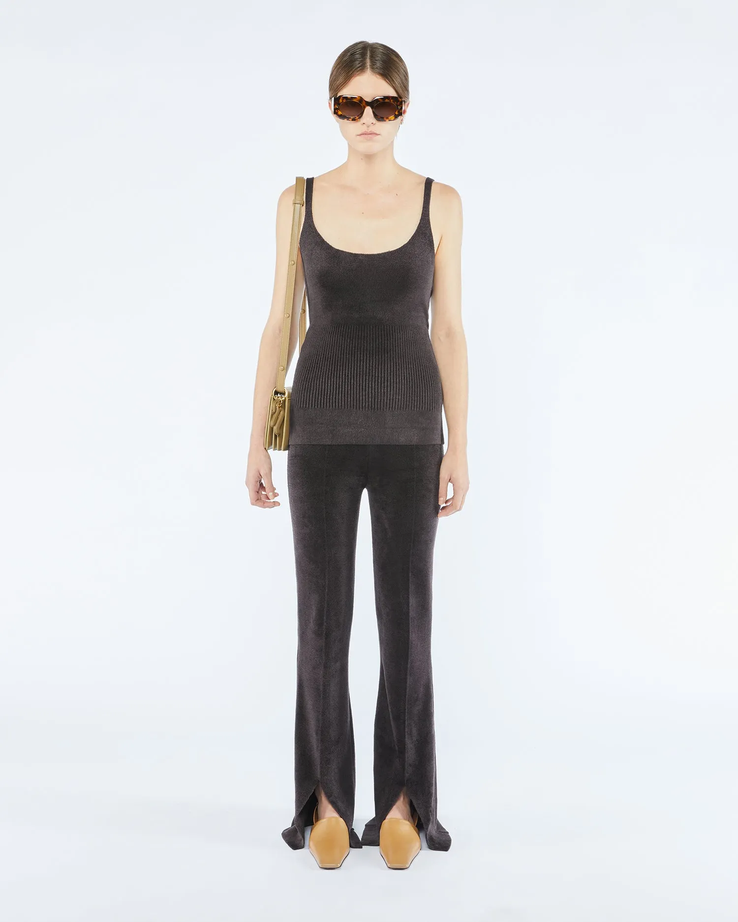 Dena - Chenille Tank Top - Pistachio sold by Nanushka product image thumbnail 2