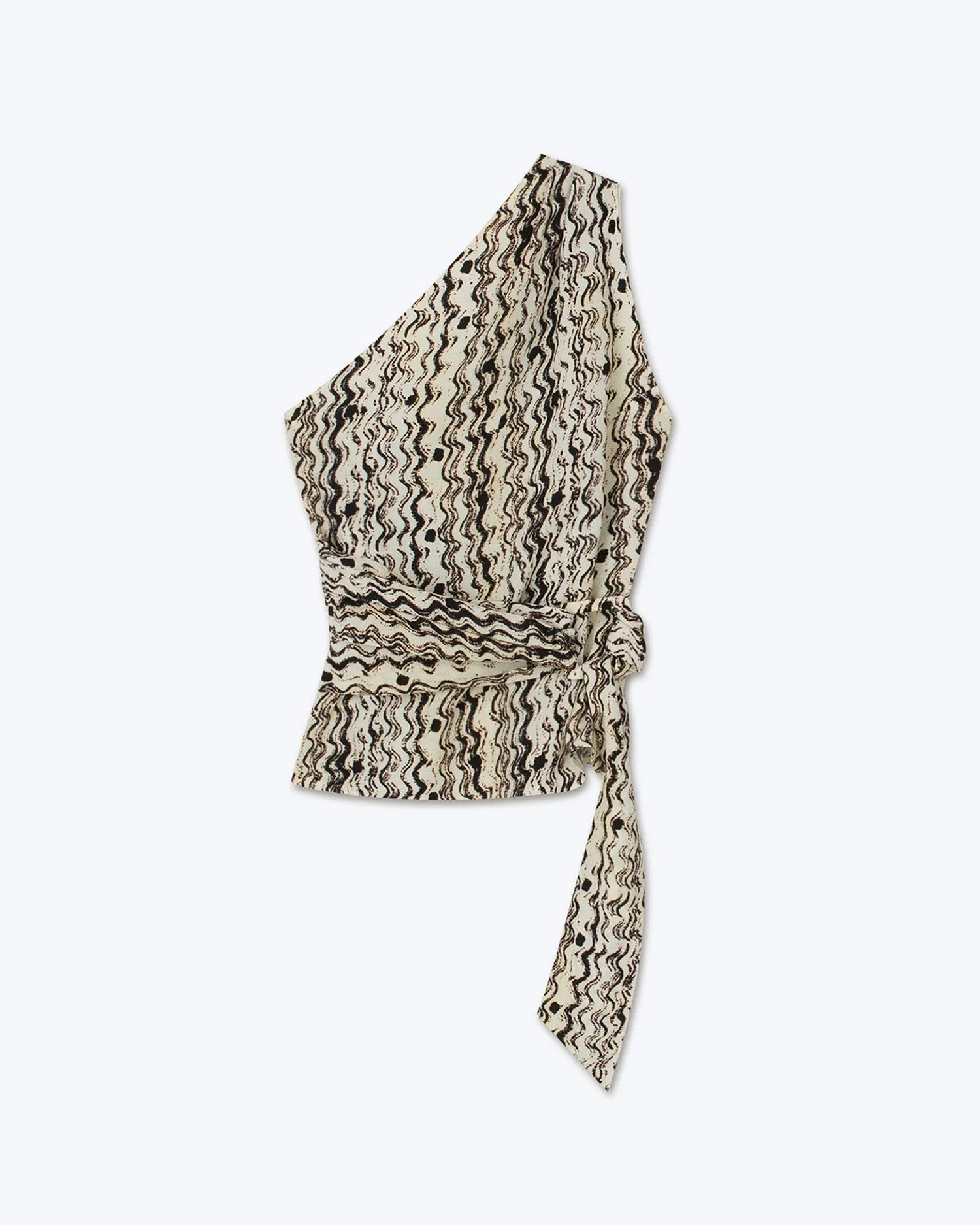 Alegra - Sale Asymmetric Top - Optic Wave sold by Nanushka