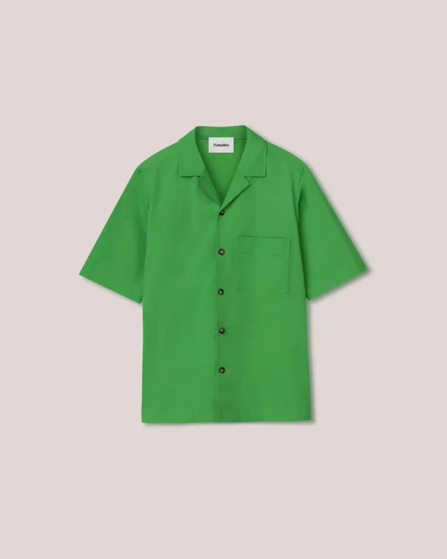 Bodil - Sale Tech Twill Shirt - Green Ss22 sold by Nanushka