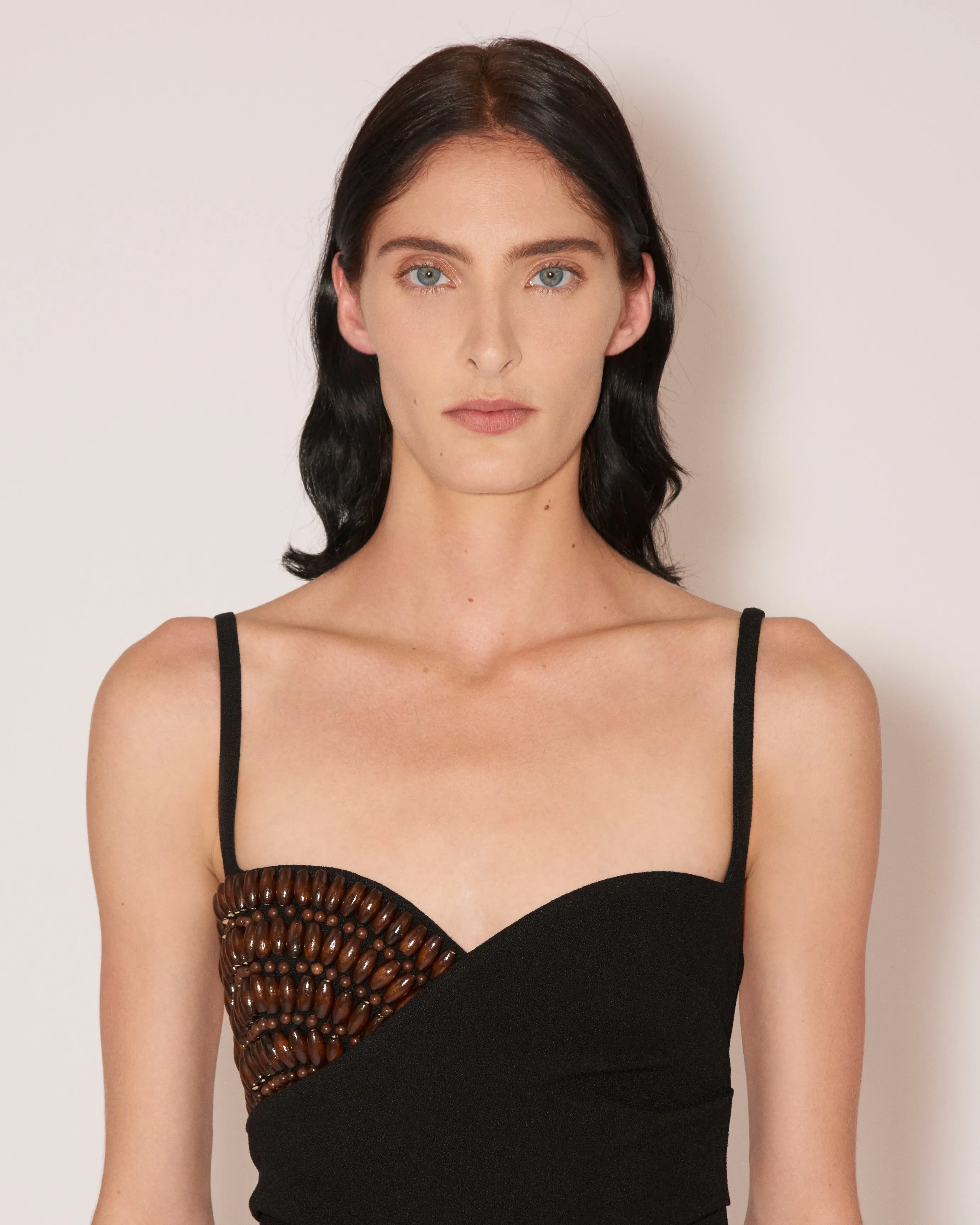 Bansi - Beaded Bouclé-Tweed Dress - Black sold by Nanushka product image thumbnail 5