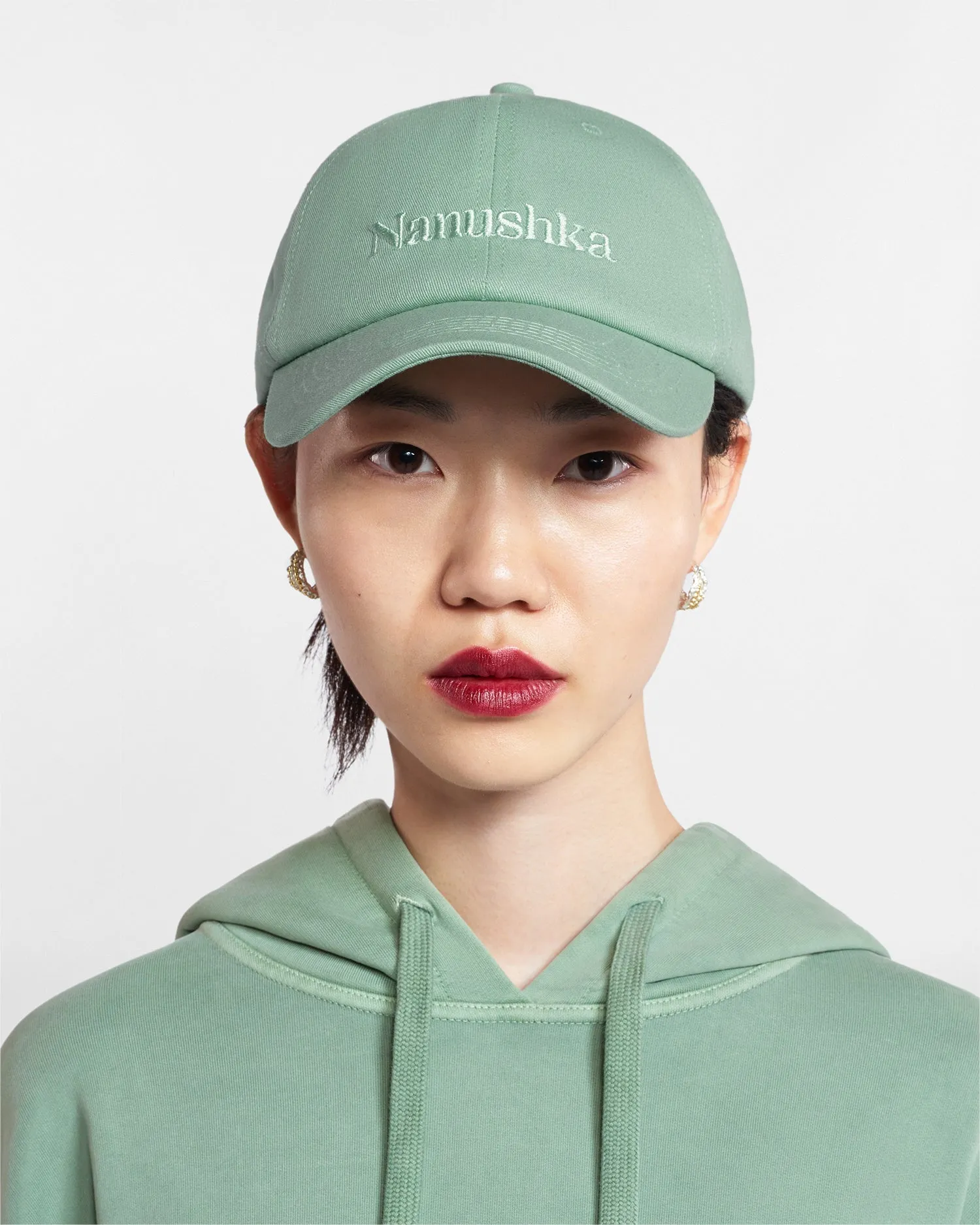 Val - Sale Logo Cap - Leafy Green sold by Nanushka product image thumbnail 2