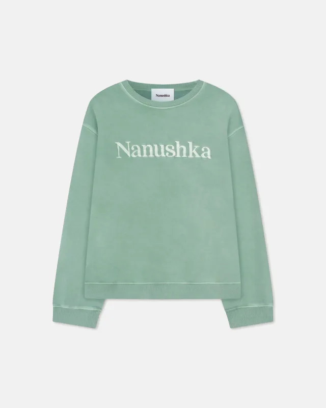 Mart - Sale Organically Grown Cotton Sweatshirt - Leafy Green sold by Nanushka