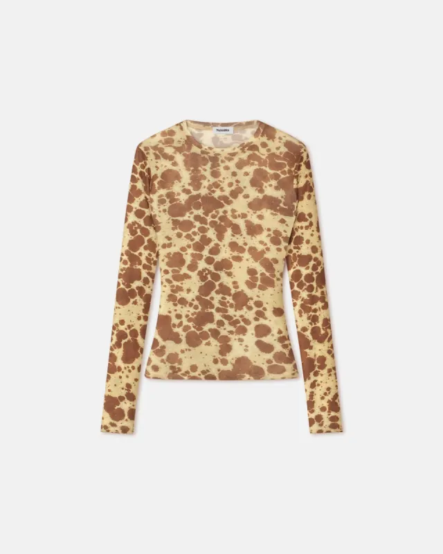 Lymee - Sale Mesh-Jersey Top - Tie Dye sold by Nanushka