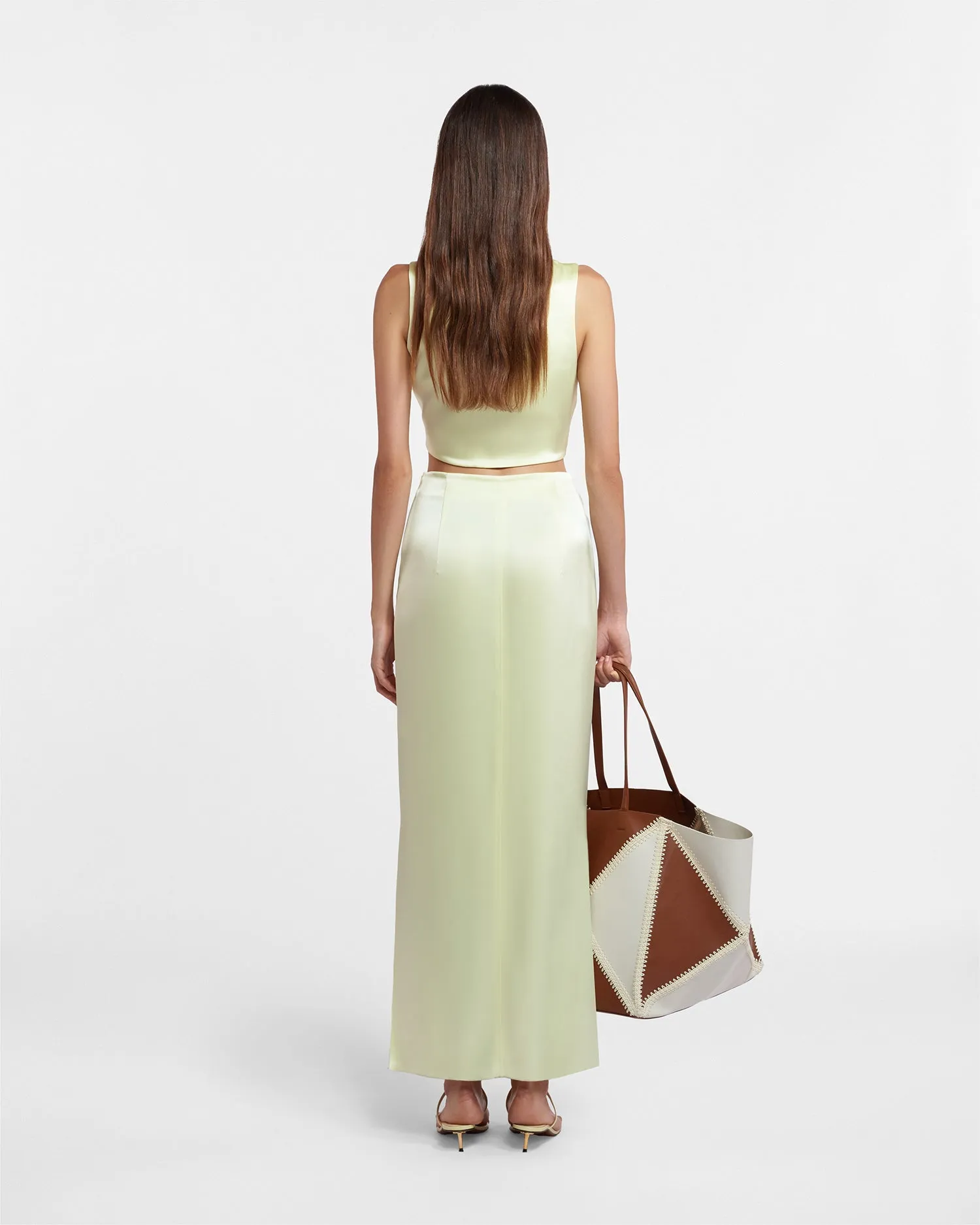 Lucca - Sale Cut-Out Slip Satin Dress - Lumen sold by Nanushka product image thumbnail 4
