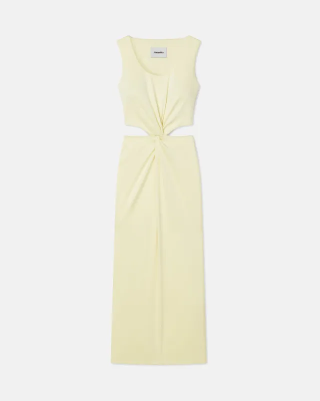 Lucca - Sale Cut-Out Slip Satin Dress - Lumen sold by Nanushka