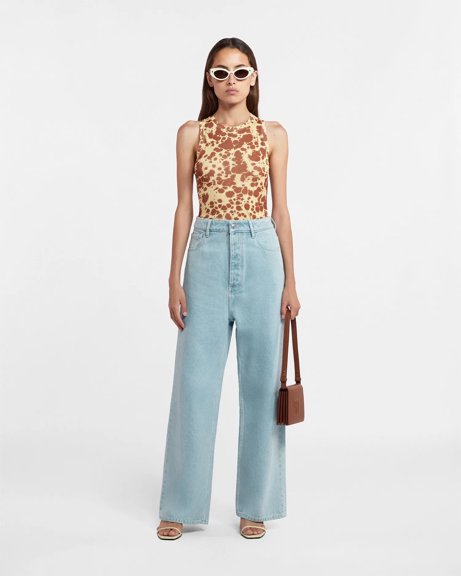 Josine - Sale Wide-Leg Jeans - Sun Bleach sold by Nanushka product image thumbnail 3